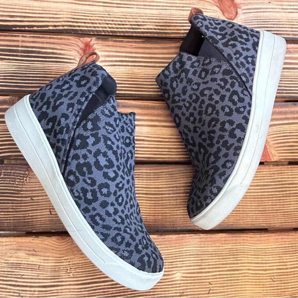 Ryka Gray Animal Print High Top Sneakers Size 9.5